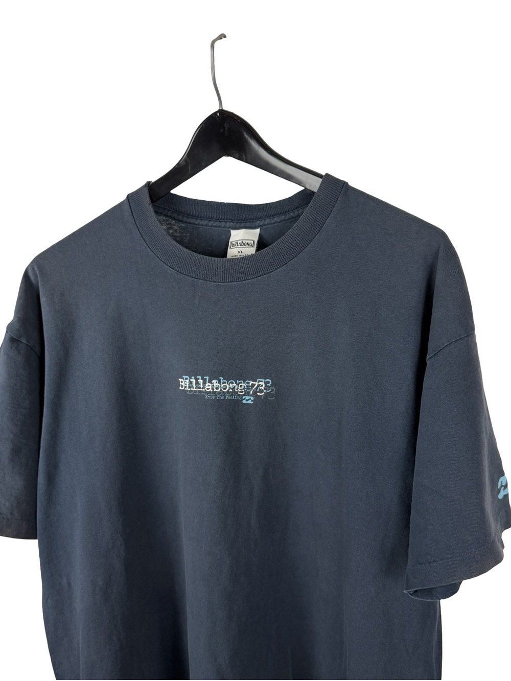 Vintage 90s Billabong 73 Surf Streetwear Single Stitch Blue Logo Shirt Size XL - Picture 7 of 8